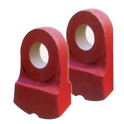 Hoge manganese staal impactcrusher slijtage delen hamer hoofd voor shredder in hamer molen