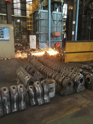 Op maat gemaakte slagcrusher met hoog mangaans staal hamerkop versnipper voor recycling