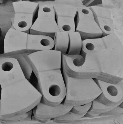 Op maat gemaakte slagcrusher met hoog mangaans staal hamerkop versnipper voor recycling