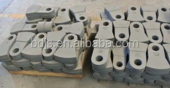 Hoge manganese staal impactcrusher slijtage delen hamer hoofd voor shredder in hamer molen