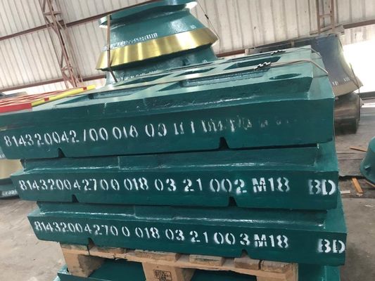 OEM-kaakplaat voor CJ412 Stone Jaw Crusher Acceptabel volgens EN124 Standard