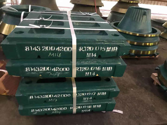 OEM-kaakplaat voor CJ412 Stone Jaw Crusher Acceptabel volgens EN124 Standard