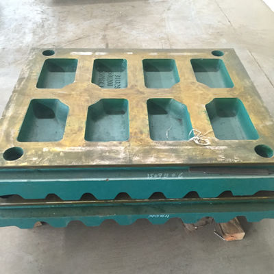 Machinaal type van de breekmachine High Manganese Steel Wear Parts Mn18Cr2 Jaw Plate voor C80 Jaw Breaker