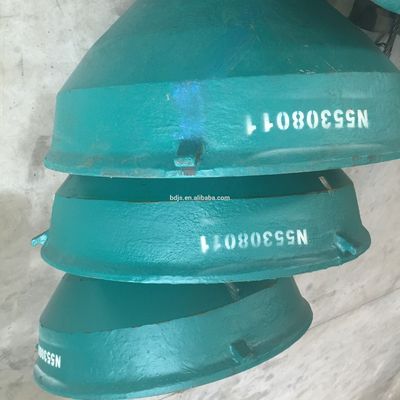 Ontwerp Mn18Cr2 Concave en mantel voor HP100 HP200 HP300 Stone Cone Crusher Spare Parts