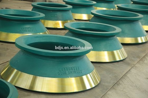 Ontwerp Mn18Cr2 Concave en mantel voor HP100 HP200 HP300 Stone Cone Crusher Spare Parts