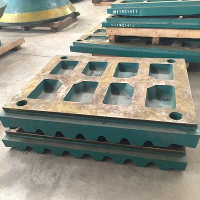 1000 kg gewichtscrusher C125 kaakcrusher slijtage delen kaakplaat voor mijnmachine EN124 standaard