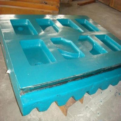 1000 kg gewichtscrusher C125 kaakcrusher slijtage delen kaakplaat voor mijnmachine EN124 standaard
