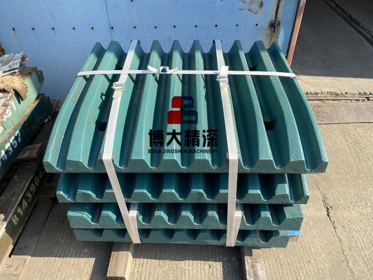 Kleurrijke Precision-Cast Jaw Plate van hoog manganstaal voor C120 Jaw Crusher slijtagelementen