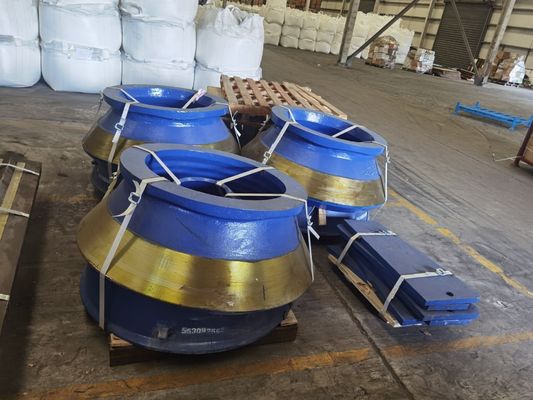 Toepassen op HP300 HP400 Cone Crusher Bowl Liner en mantel slijtage onderdelen Giet verwerkt