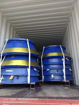 Toepassen op HP300 HP400 Cone Crusher Bowl Liner en mantel slijtage onderdelen Giet verwerkt