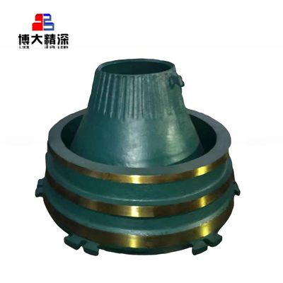 Spareonderdelen van de Manganese Steel Cone Crusher Machine Mn18Cr2 Mantel Concave en Bowl Liner