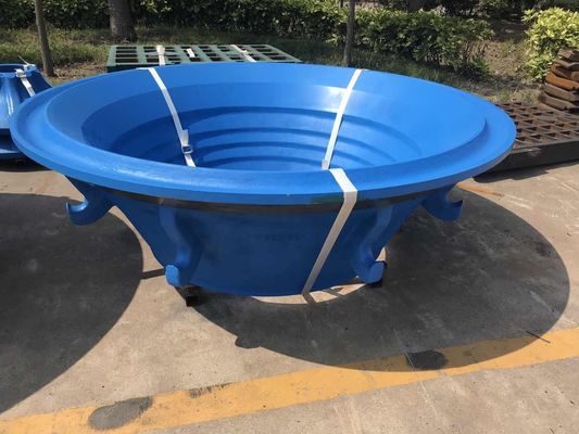Hoogmanganes staal Concave Bowl Liner voor Symons Stone Crusher 1000 KG Gewichtslimiet