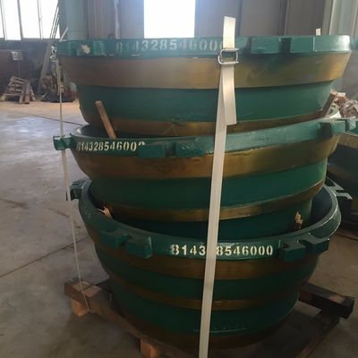 Toepassen op breekmachine HP500 kegelbreker slijtage onderdelen mantel en schaal voering voor mijnbouw machine