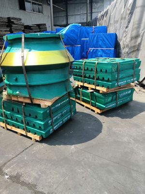 Langdurige HP500 Crusher Bowl Liner in Mn18Cr2 materiaal voor aangepaste slijtagelementen