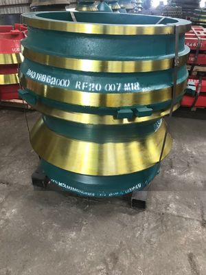 Langdurige HP500 Crusher Bowl Liner in Mn18Cr2 materiaal voor aangepaste slijtagelementen
