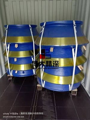 Op maat gemaakte slijtage-onderdelen voor hoogmanganekoencrusher voor HP500 GP550 Machine Type Crusher