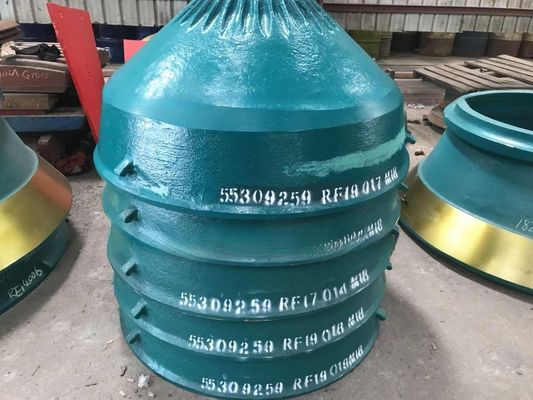 GP300 Hoogmanganeseconusbreker voor mijnbouw Concave mantel Bowl Liner Spare wear parts