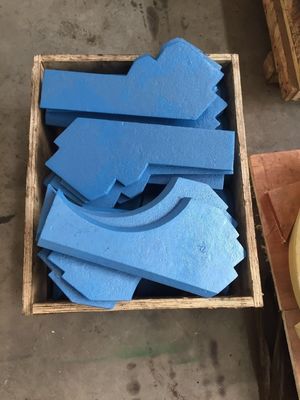 Aanpasbare hogere en lagere slijtageplaat voor VSI-crusher CV117 CV128 CV129 in de ertsmijnbouw
