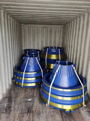 GP300 Cone Crusher Parts Mn18cr2 Concave Ring Mantle Bowl Liner met smeden