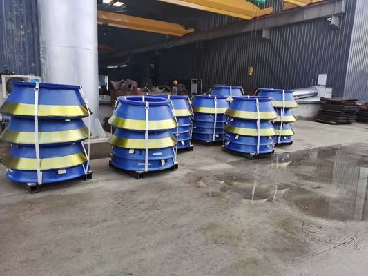GP300 Cone Crusher Parts Mn18cr2 Concave Ring Mantle Bowl Liner met smeden