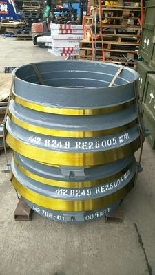 Aanvaardbaar OEM CH430 High Manganese Cone Crusher Wear Parts Mantel en Concave voor Ertsmijnbouw