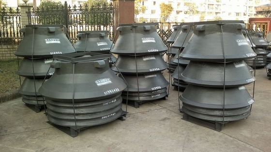 Aanvaardbaar OEM CH430 High Manganese Cone Crusher Wear Parts Mantel en Concave voor Ertsmijnbouw