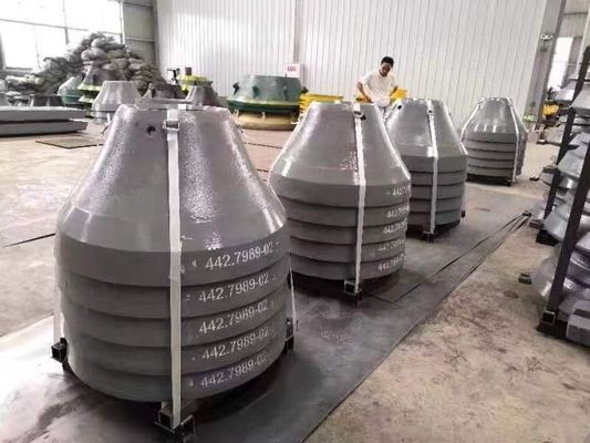 Aanvaardbaar OEM CS660 Crusher Wear Parts Mantel Concave voor Cone Crusher in Ore Mining