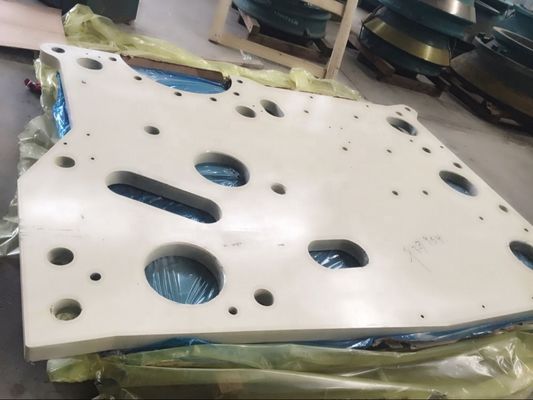 Deeltjes voor de vernieling van de kaakstenen Steenkegelvernieling Deeltjes voor zijplaten Gewicht 100 kg