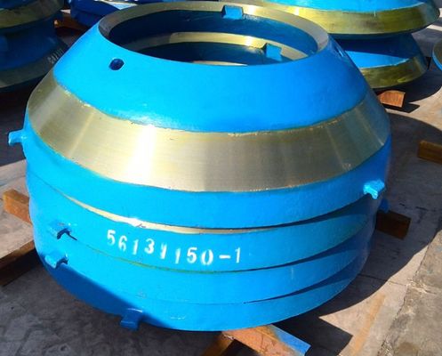 TEREX Cone Crusher Mantle Bowl Liner slijtagelementen voor de mijnbouw van erts in kleurrijke variaties