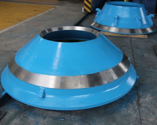 TEREX Cone Crusher Mantle Bowl Liner slijtagelementen voor de mijnbouw van erts in kleurrijke variaties