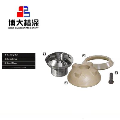 Vergrendelingsbout en voedingsplaat 1019559606/N41060200 voor cone crusher mining spare parts