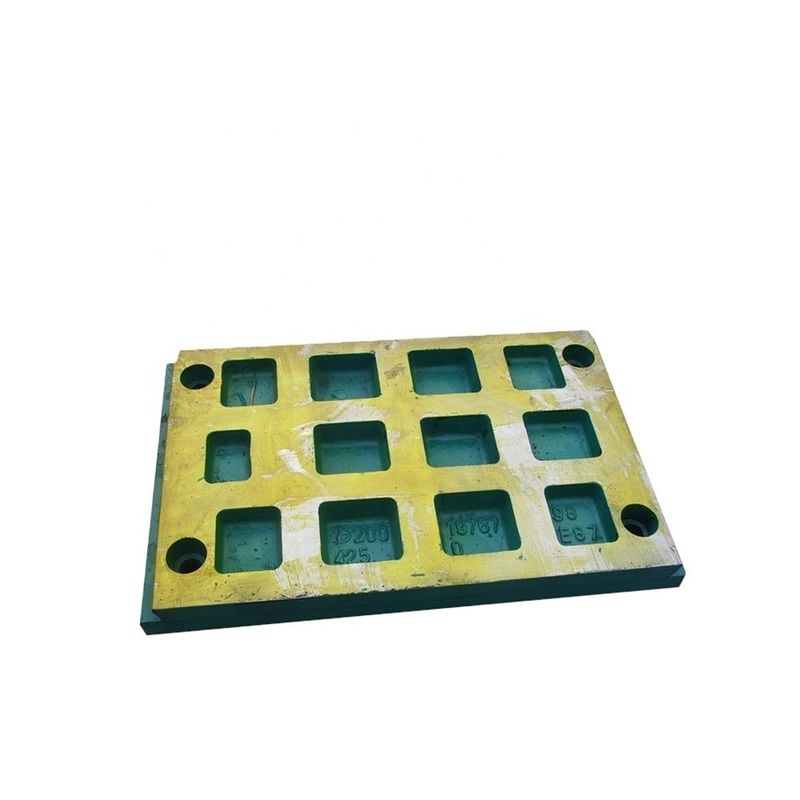 Machinaal type van de breekmachine High Manganese Steel Wear Parts Mn18Cr2 Jaw Plate voor C80 Jaw Breaker